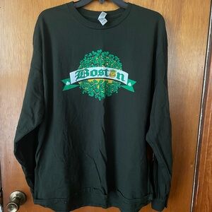 NWOT Boston Graphic Long Sleeve Shirt